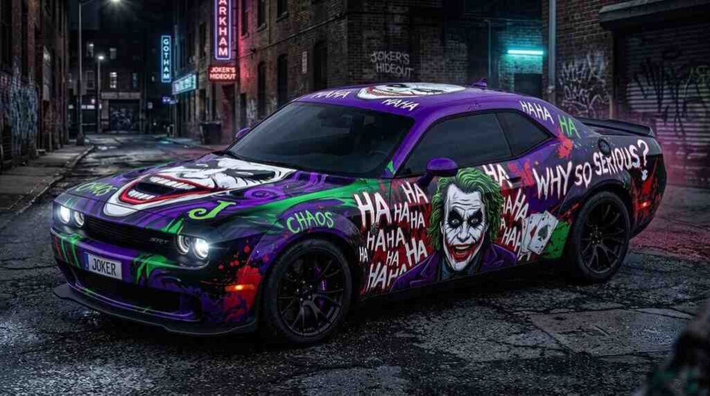 joker car wrap