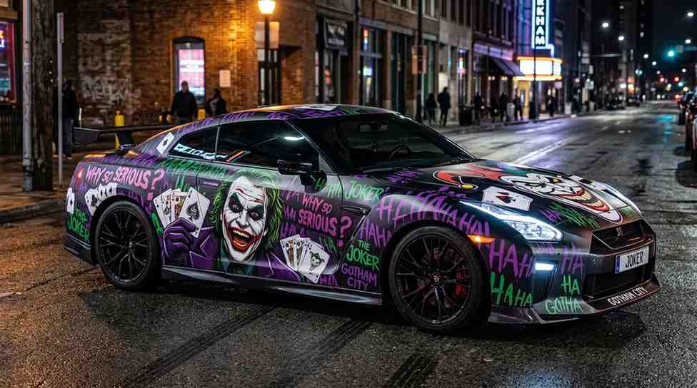 joker car wrap