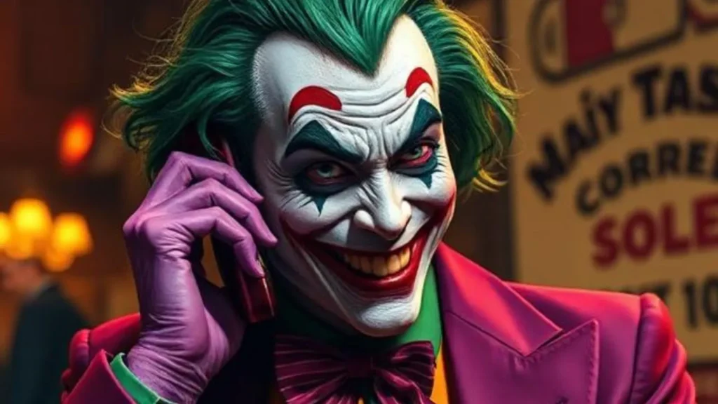 joker on the phone