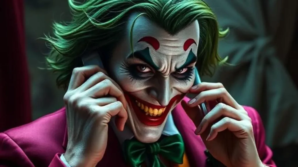 joker on the phone