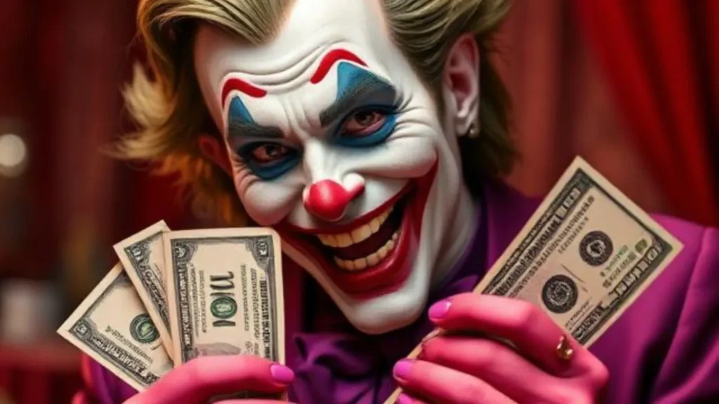 joker with money