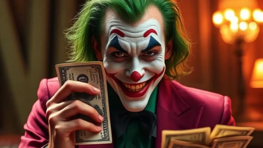 joker with money