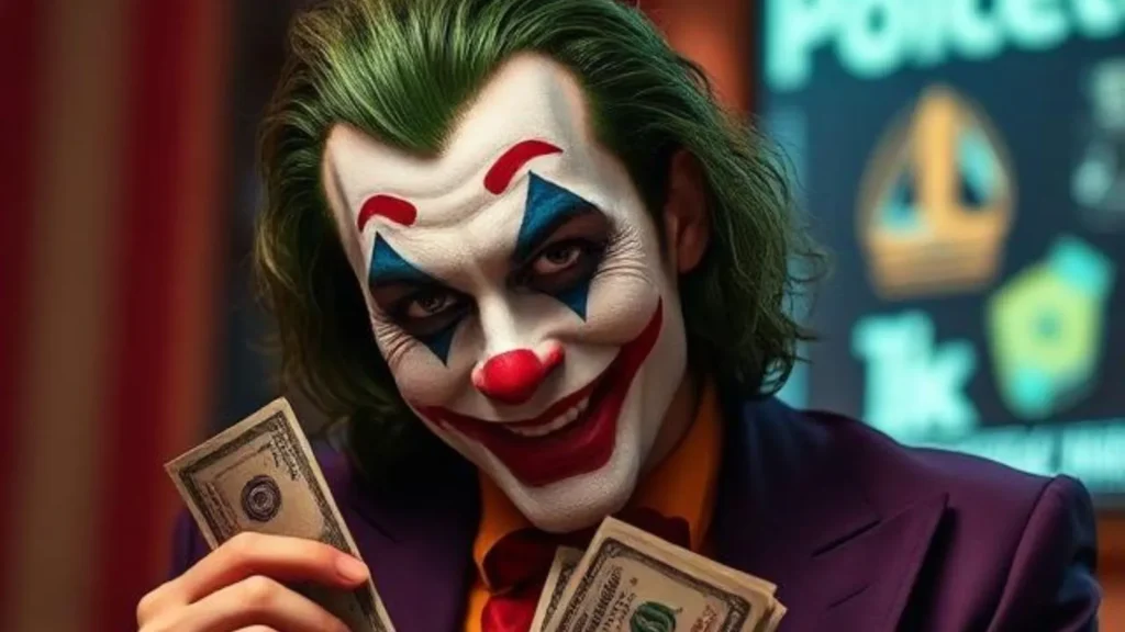 joker with money