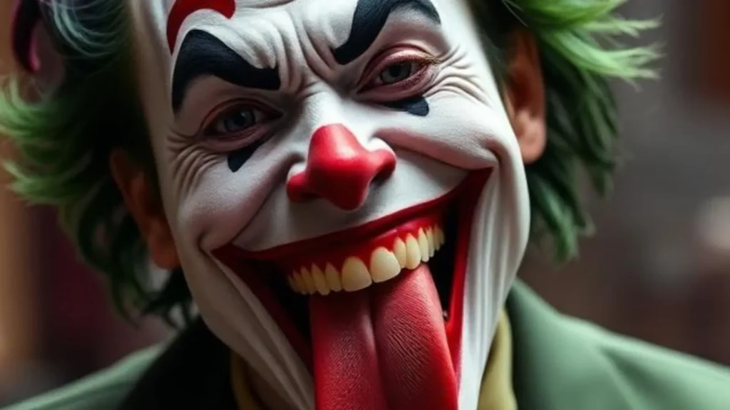 joker with tongue out