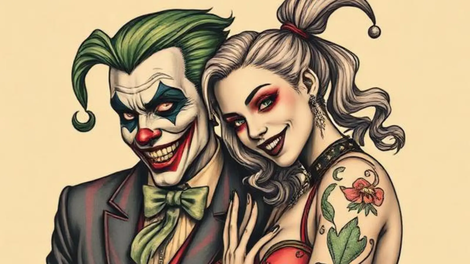 joker and harley quinn tattoos
