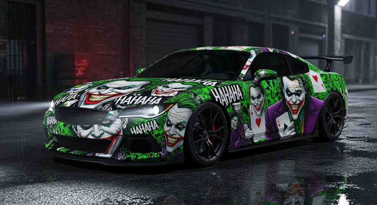 joker car wrap