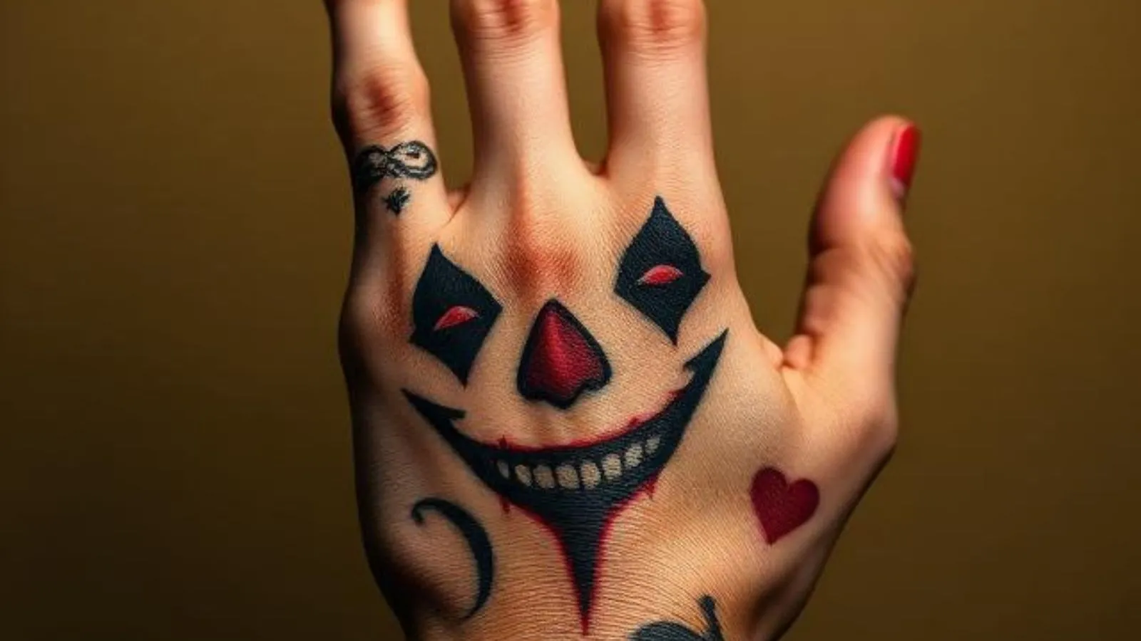 joker hand tat