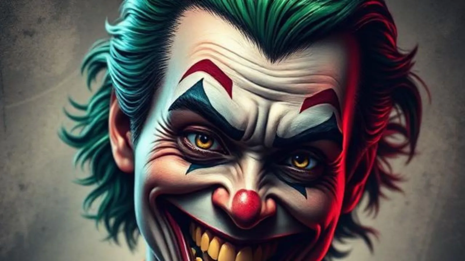 joker smiling tattoo